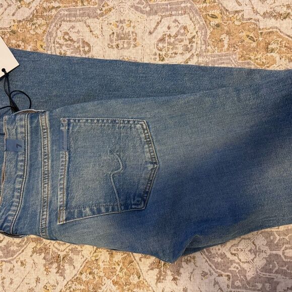 7 For All Mankind Frame Denim Blue Straight Leg Jeans - Size 27 NEW - Picture 4 of 5